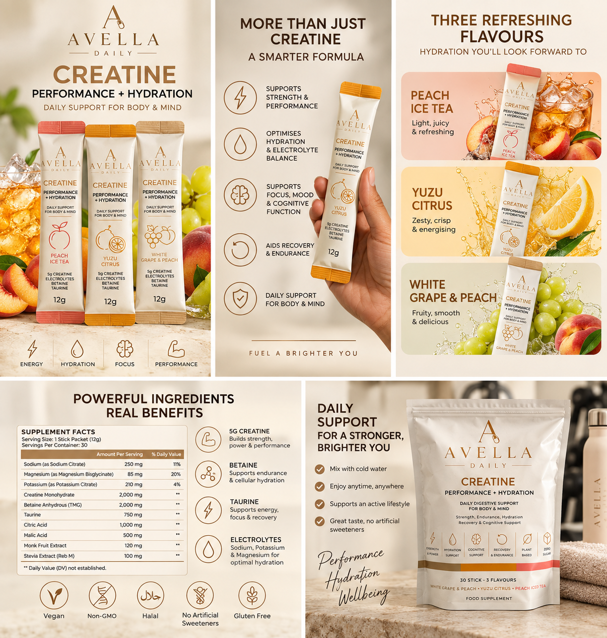 CREATINE ELECTROLYTES  (PERFORMANCE + HYDRATION)